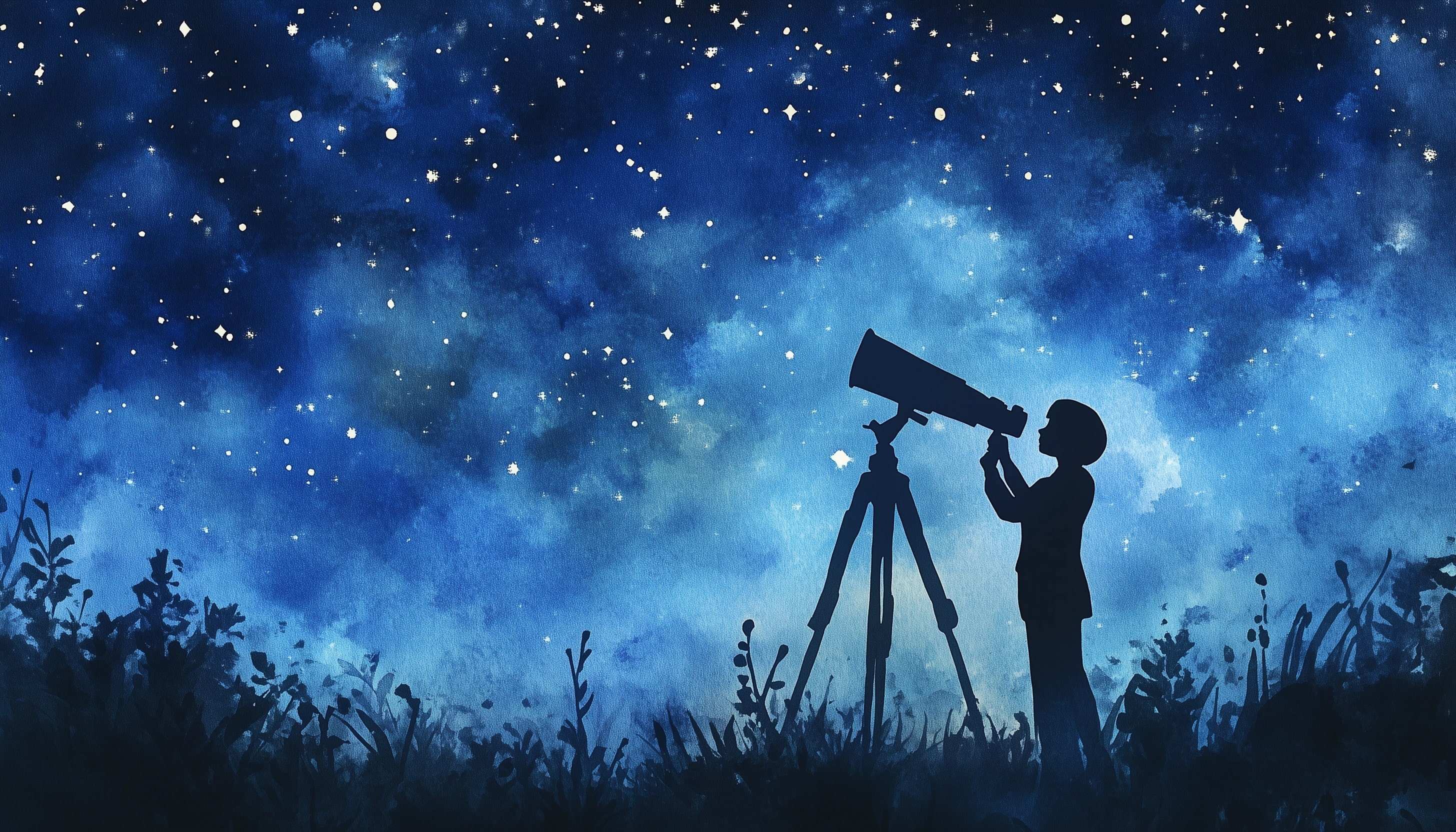 Blue Watercolor Background